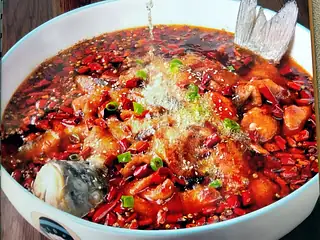 Mekong Fish Steamed with Chicken Oil (or Sichuan Poached)